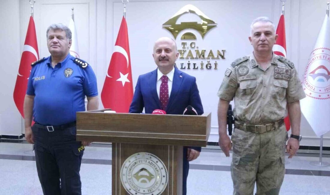 Adıyaman Valisi Osman Varol başkanlığında İl Emniyet Müdürü Alper Uzman,