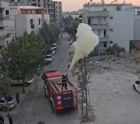 Adıyaman’da, elektrik hattında çıkan yangın itfaiye ekiplerince söndürüldü. Edinilen bilgilere