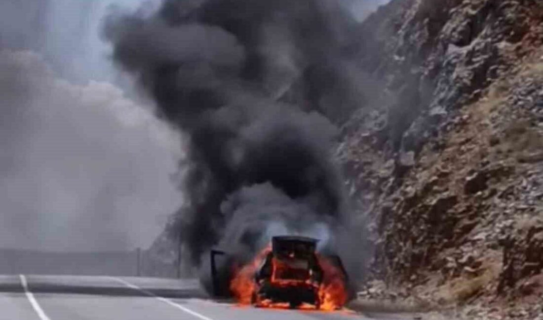 Adıyaman-Çelikhan karayolunda seyir halindeki bir otomobil, henüz belirlenemeyen bir nedenle