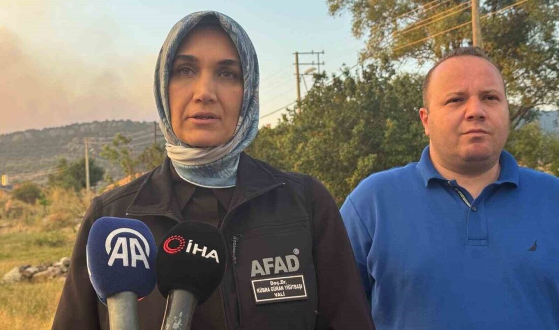 Afyonkarahisar Valisi Kübra Güran Yiğitbaşı, orman yangını tehlikesine karşı bir