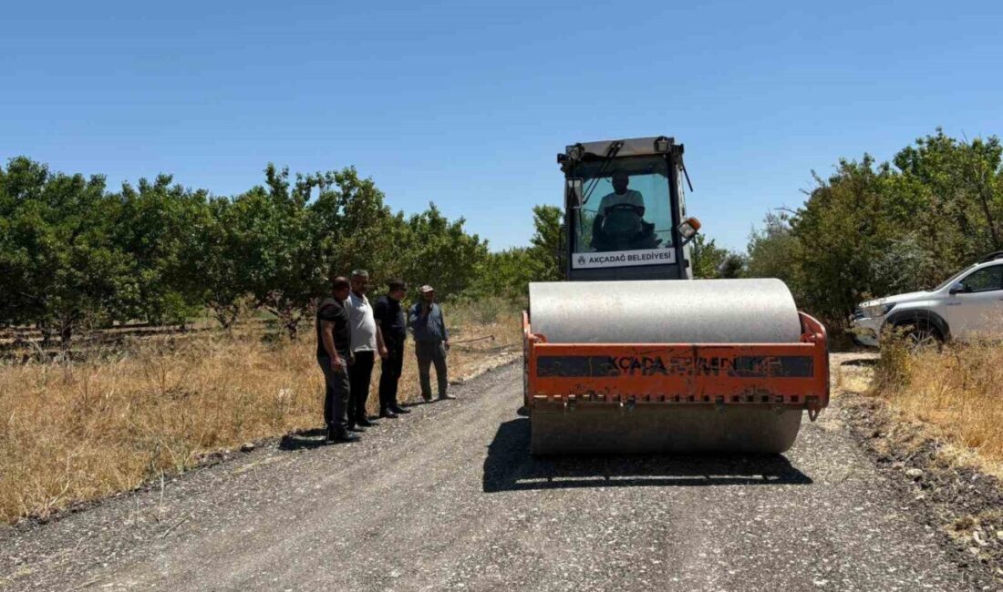 Malatya’nın Akçadağ ilçesine bağlı Bahri Mahallesi’nde yol yapım ve asfaltlama