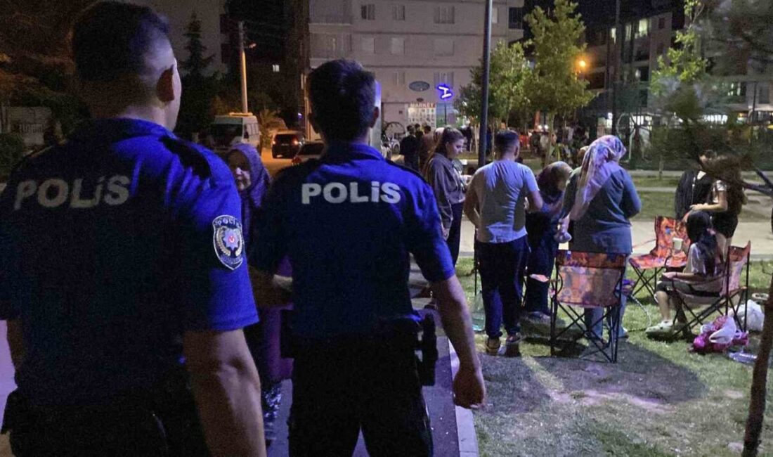 Aksaray’da havaların ısınmasıyla birlikte akşam ve gece yoğun olan park