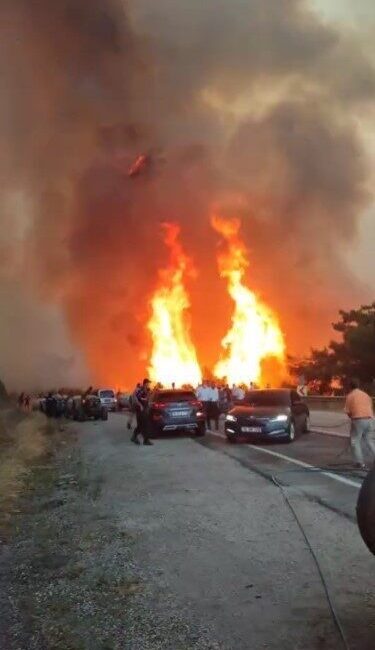 Kestel ile Gürsu arasındaki ormanlık alanda başlayan ve rüzgarın etkisiyle