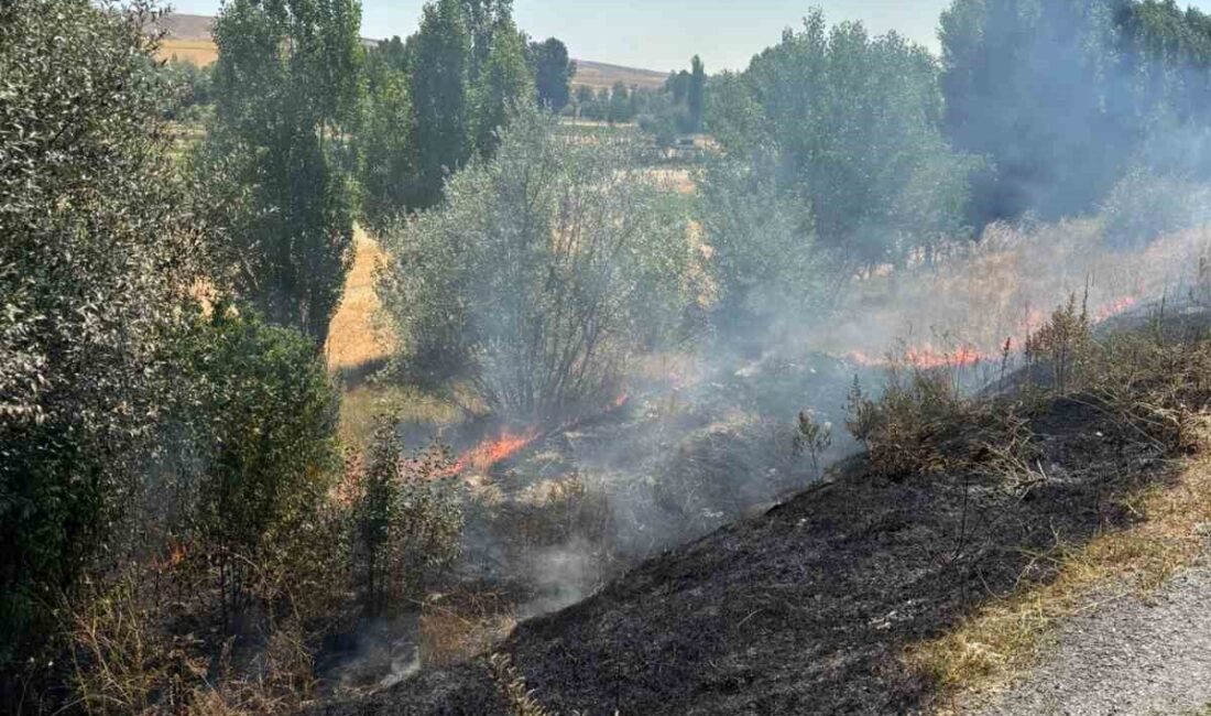 Yozgat merkeze bağlı Topçu köyünde anız yangınında 10 dönüm arazi