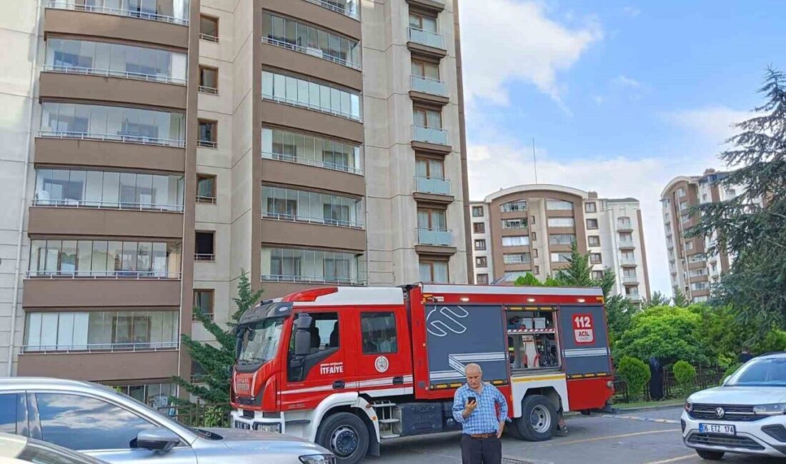 Ankara’da site içerisinde yer alan 14 katlı apartmanın 9. katındaki