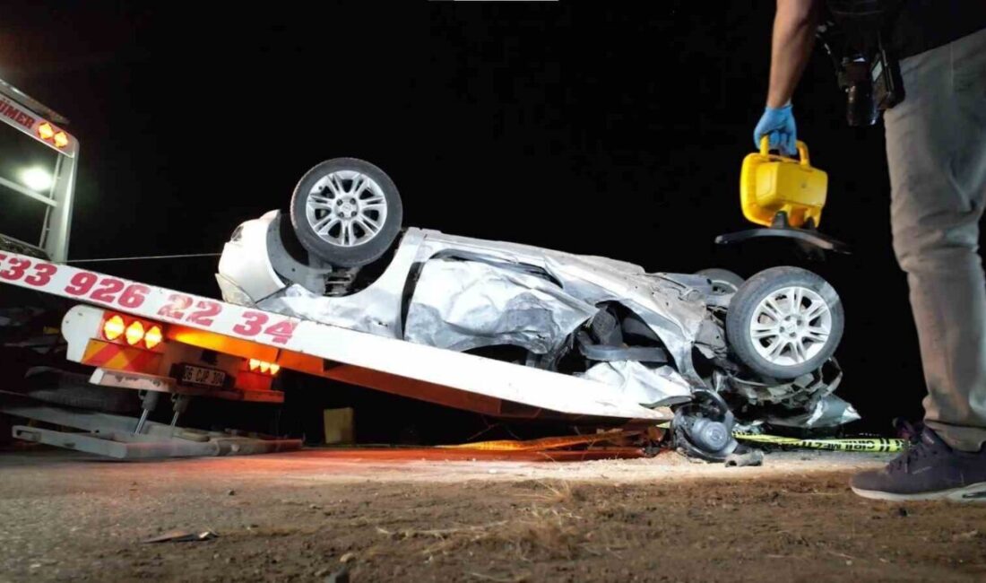 Ankara’da kontrolden çıkan otomobilin, girdiği ters yolda başka bir araçla