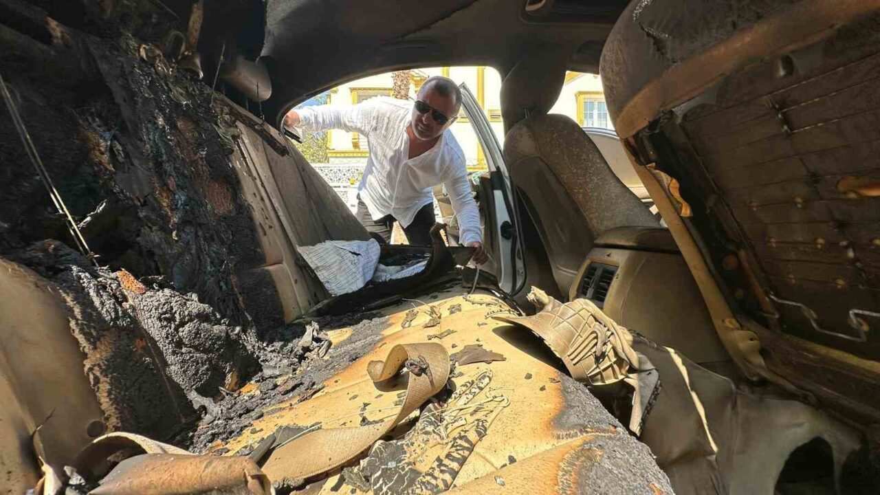 Antalya’da Azeri asıllı Türk iş adamının otomobiline molotoflu saldırı yapıldı.