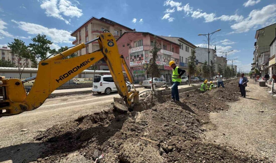 Patnos Belediyesi tarafından yapılması planlanan yol asfaltlama çalışmaları öncesi Aras