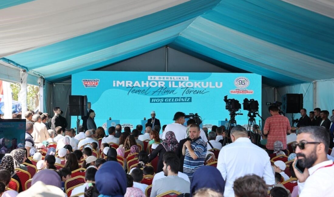 Arnavutköy Belediyesi öncülüğünde yürütülen proje kapsamında inşa edilecek 32 derslikli