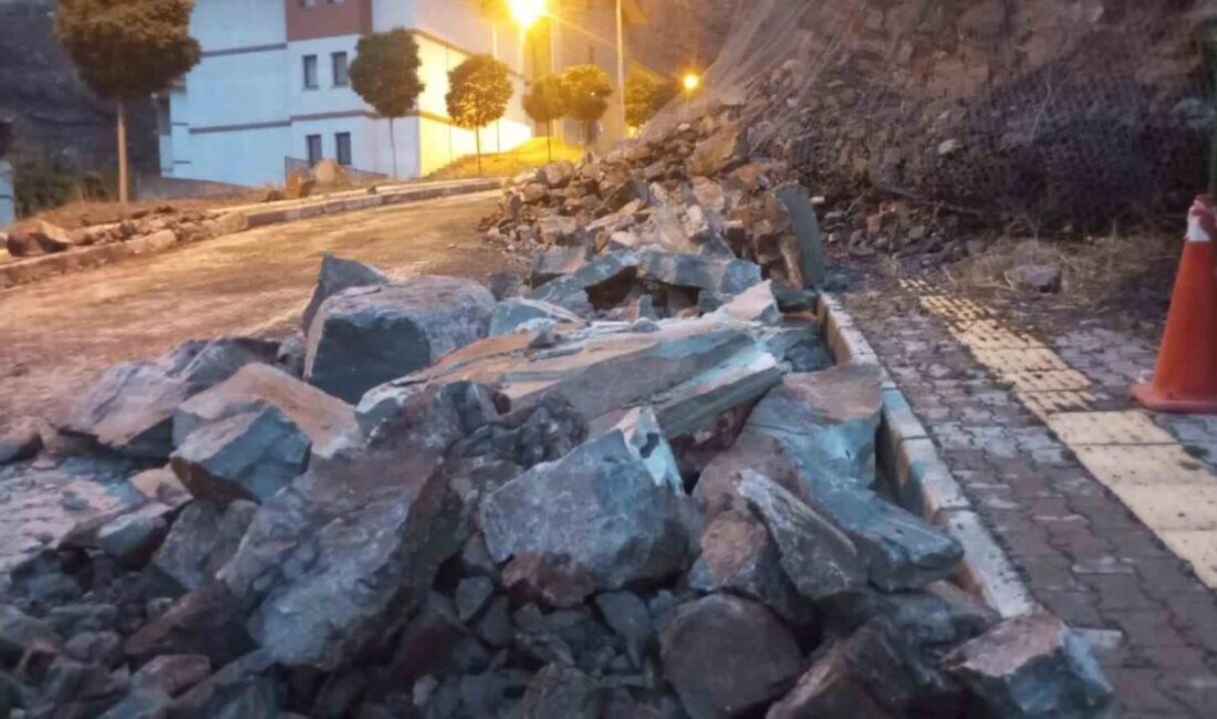 Artvin’in Yusufeli ilçesinde akşam saatlerinde etkili olan şiddetli yağmur ve