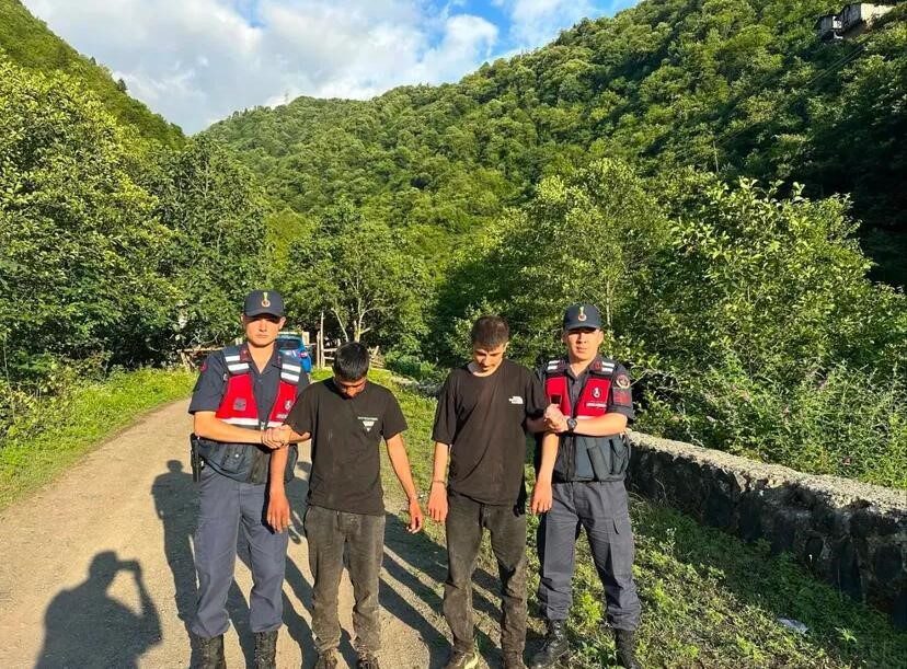 Artvin’in Borçka ilçesinde yasa dışı yollardan yurda girdiği belirlenen 2
