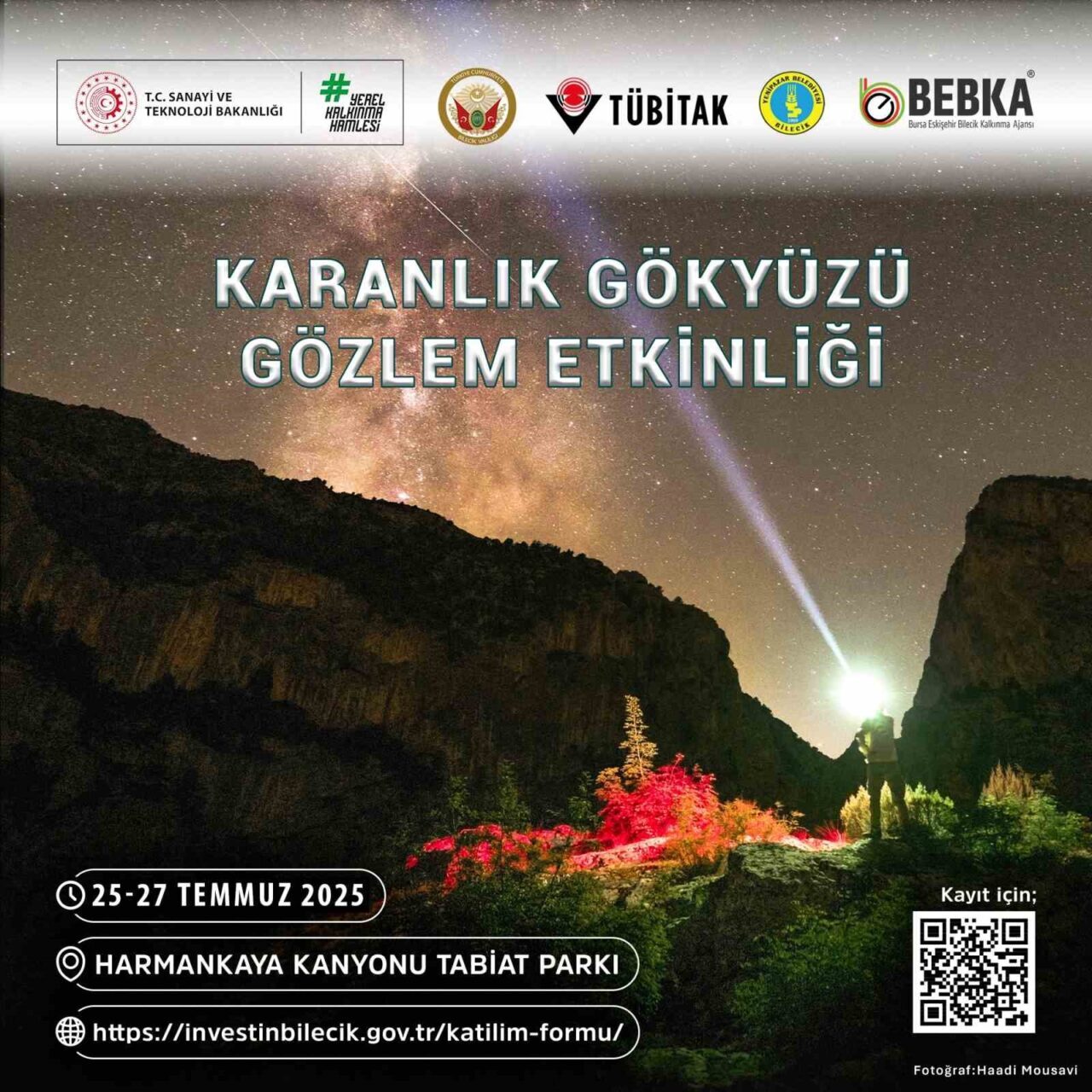 Bilecik’te astronomi gözlemleri için ’Karanlık Gökyüzü Gözlem Etkinliği’ düzenlenecek. Bilecik’te
