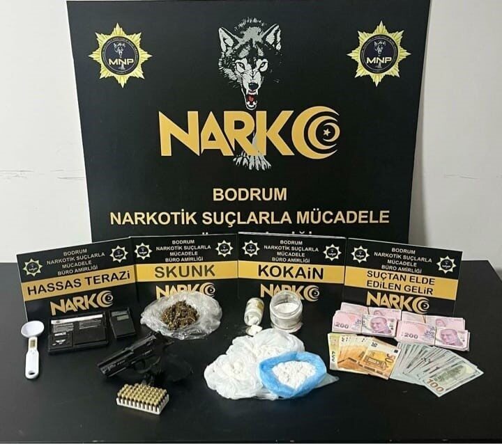 Yunanistan’ın İstanköy Adası’ndan Bodrum’a uyuşturucu madde getirdikleri belirlenen 9 kişi
