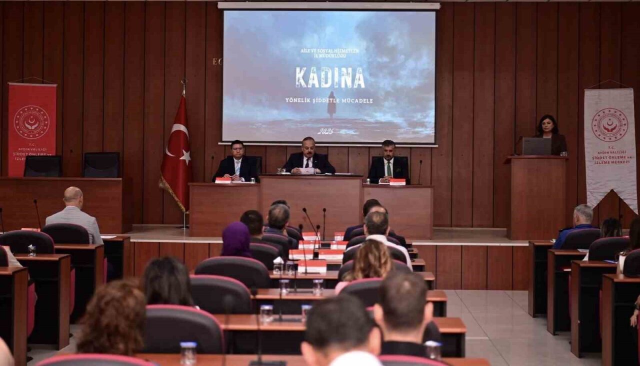 Aydın’da kadına karşı şiddet konusu ve alınan önlemler masaya yatırılırken,