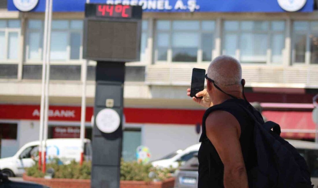 Türkiye’nin en sıcak illeri arasında yer alan Aydın’da, termometreler 44