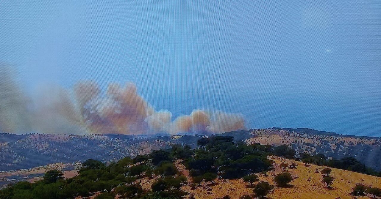 Çanakkale’nin Ayvacık ilçesinde ormanlık alanda çıkan yangını kontrol altına almak