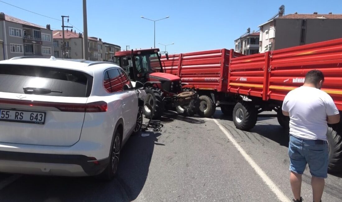 Samsun’un Bafra ilçesinde meydana gelen trafik kazasında 2 kişi yaralandı.