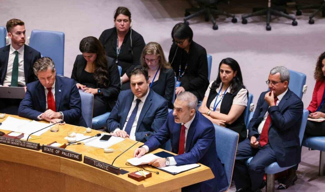 Dışişleri Bakanı Hakan Fidan, Birleşmiş Milletler Güvenlik Konseyi’nde yaptığı konuşmada