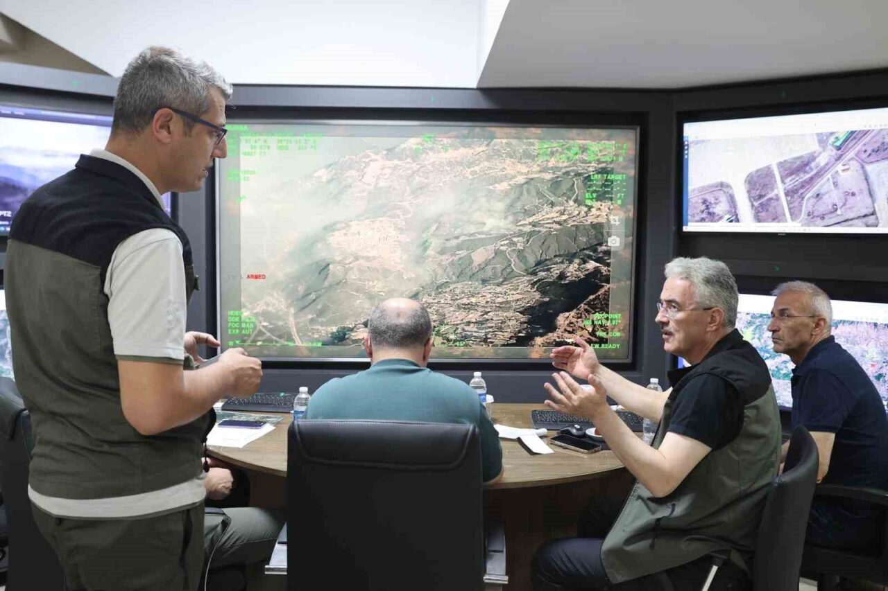 Bursa’da Kestel, Orhaneli ve Harmancık ilçeleri arasındaki ormanlık alanda çıkan