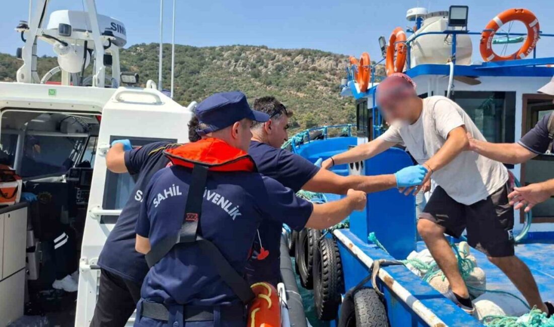Muğla’nın Milas ilçesi açıklarında balıkçı teknesinde rahatsızlanan vatandaş Sahil Güvenlik