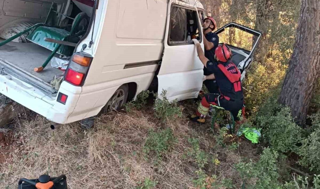 Balıkesir-Kütahya karayolunun Selimağa kırsalında meydana gelen tek taraflı trafik kazasında
