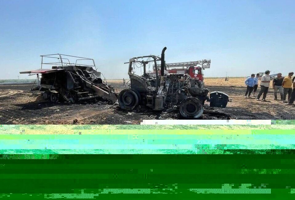 Aksaray’da tarım arazisinde çıkan yangında traktör, balya makinesi ve 3