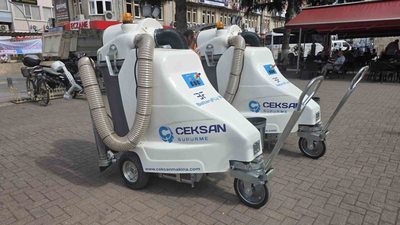 Samsun’un Terme Belediyesi, temizlik işlerinde kullanılmak üzere 2 adet elektrikli