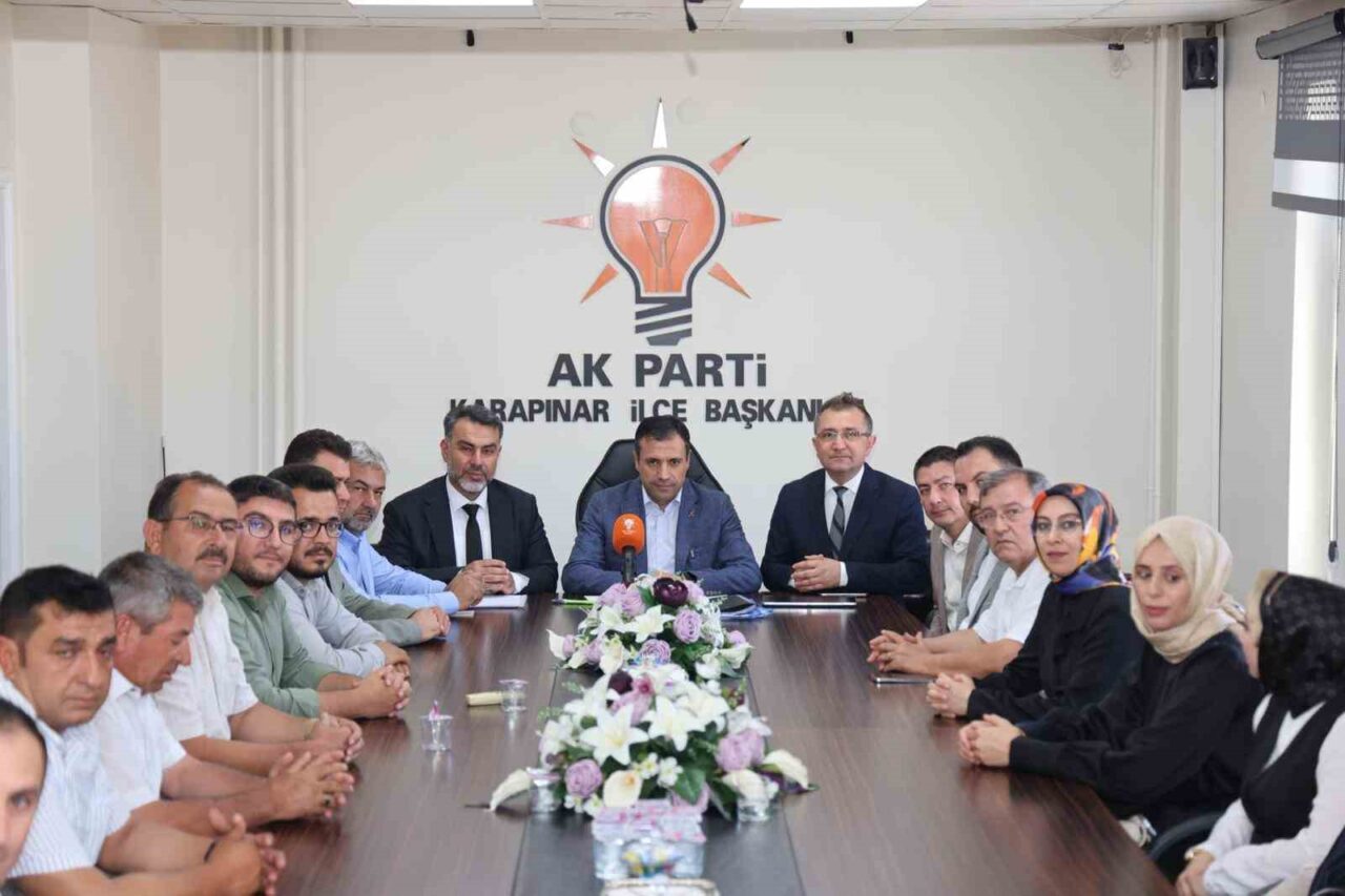 AK Parti Konya İl Başkanı Fatih Özgökçen, saha çalışmalarına Karapınar