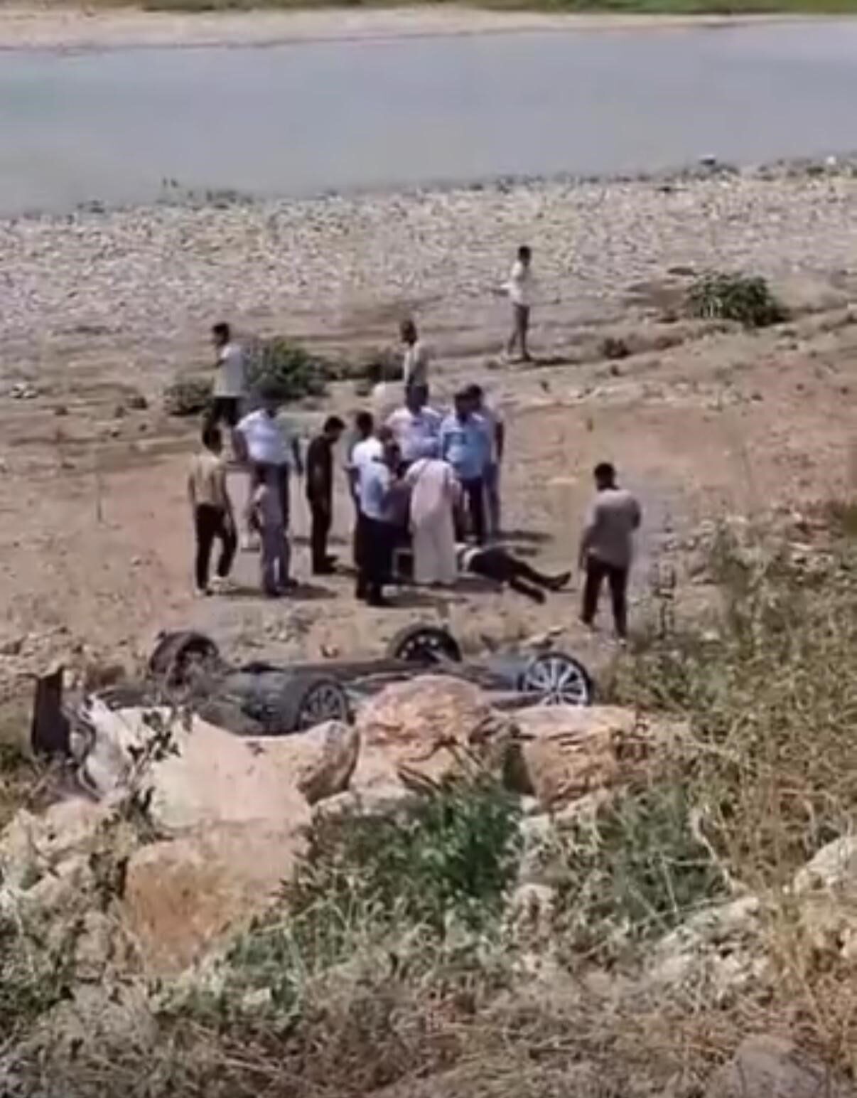 Batman’ın Kozluk ilçesinde sürücüsünün kontrolünden çıkan otomobilin şarampole yuvarlanması sonucu