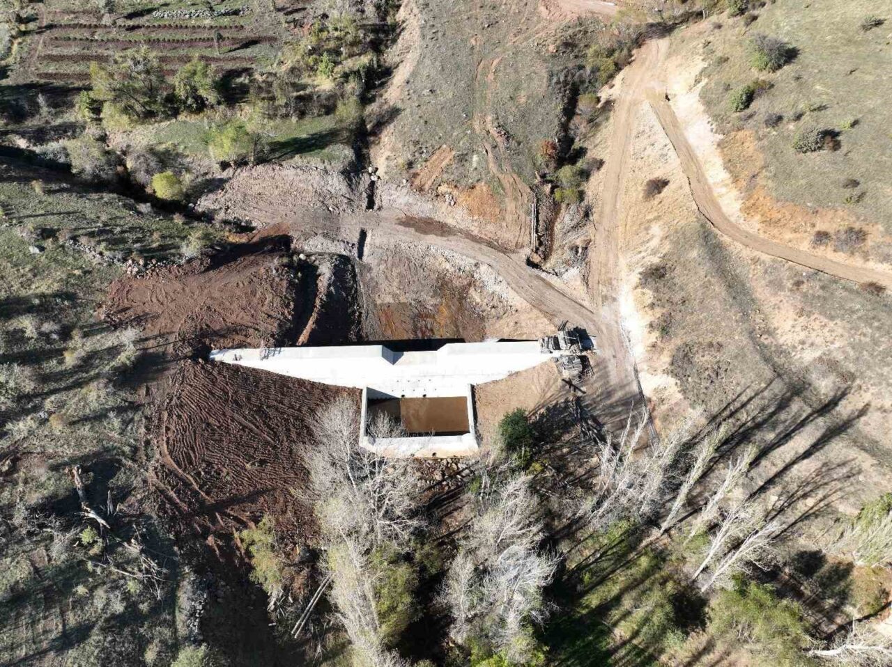 Bayburt’un Aydıntepe ilçesine bağlı Alaca köyünde bulunan Biçinlik Deresi ve