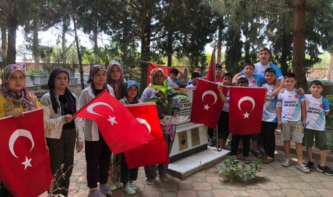 Manisa’nın Sarıgöl ilçesi Bereketli Camisi yaz Kur’an kursu öğrencileri, cami