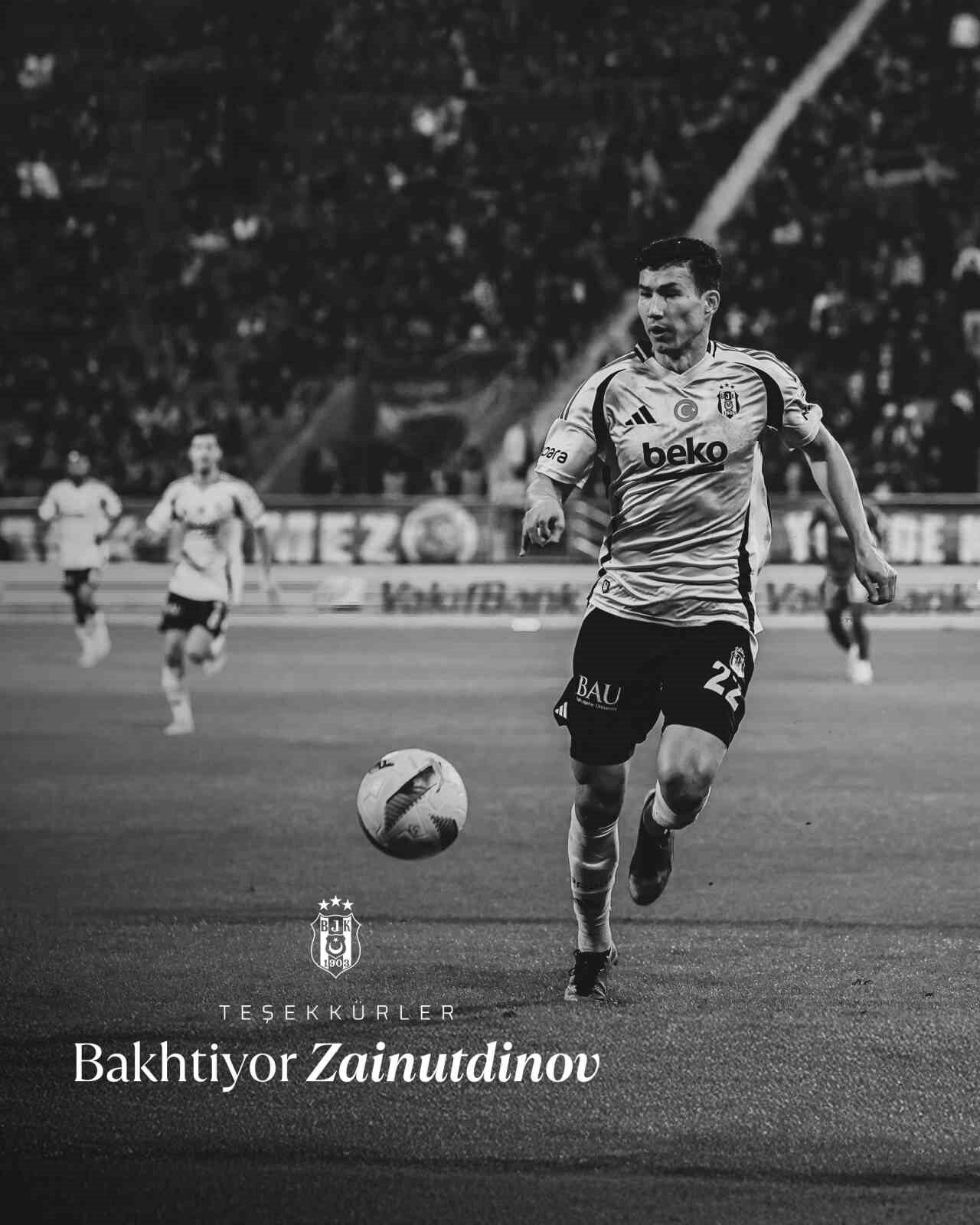 Beşiktaş, Kazak oyuncu Bakhtiyor Zainutdinov ile yollarını ayırdığını açıkladı. Kadro
