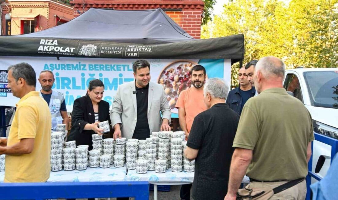 Beşiktaş Belediyesi, Muharrem Ayı dolayısıyla ilçenin farklı noktalarında vatandaşlara aşure
