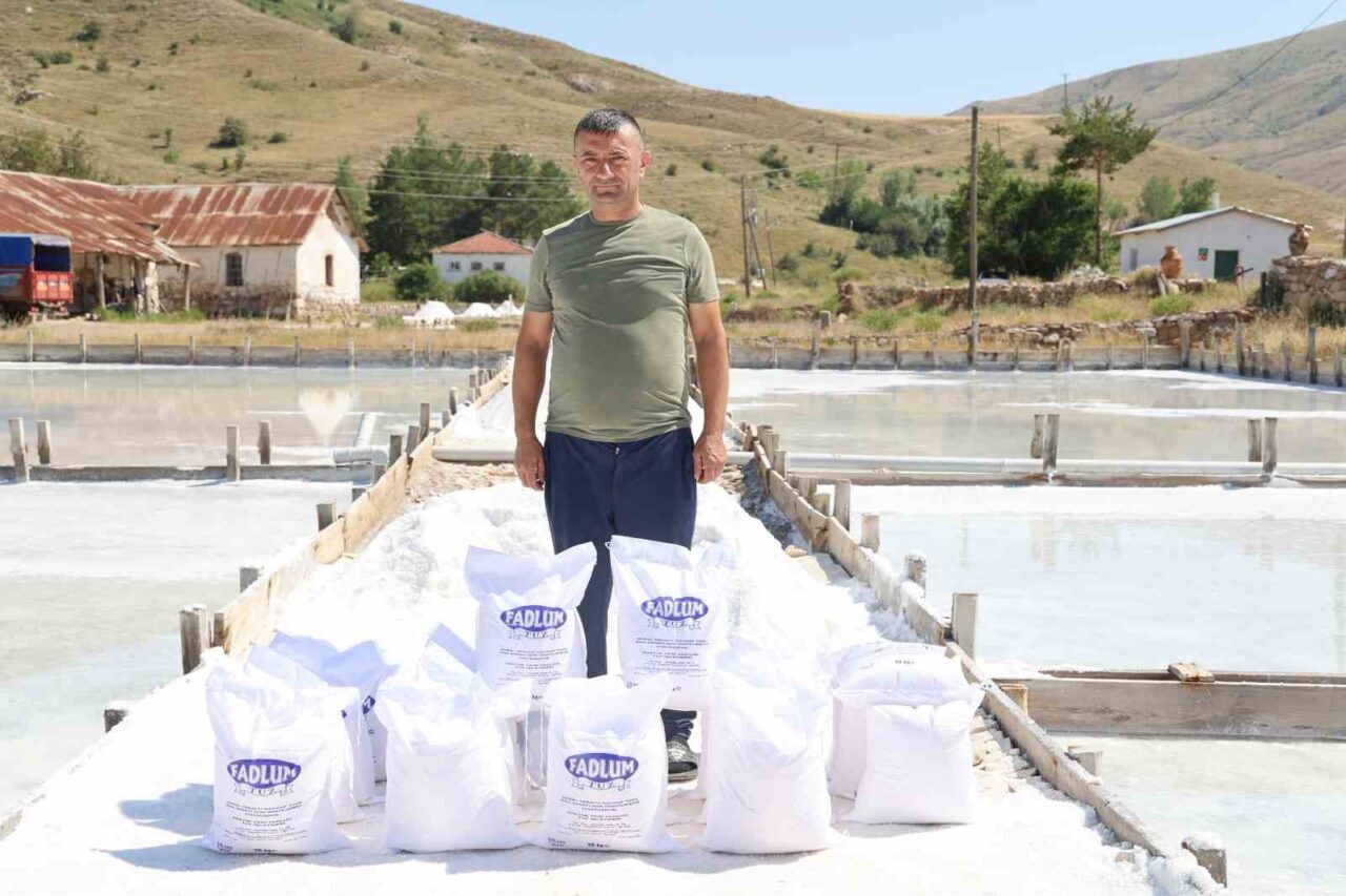 Sivas’ta yerin 7 metre altından çıkarılan tuzlu suyla tamamen organik