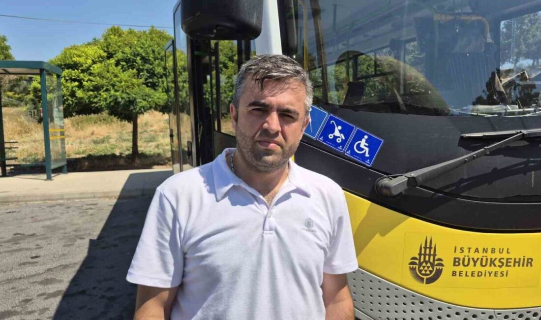 İstanbul’un Beylikdüzü ilçesinde İETT otobüs şoförü Saadettin Okat, fenalaşarak bayılan