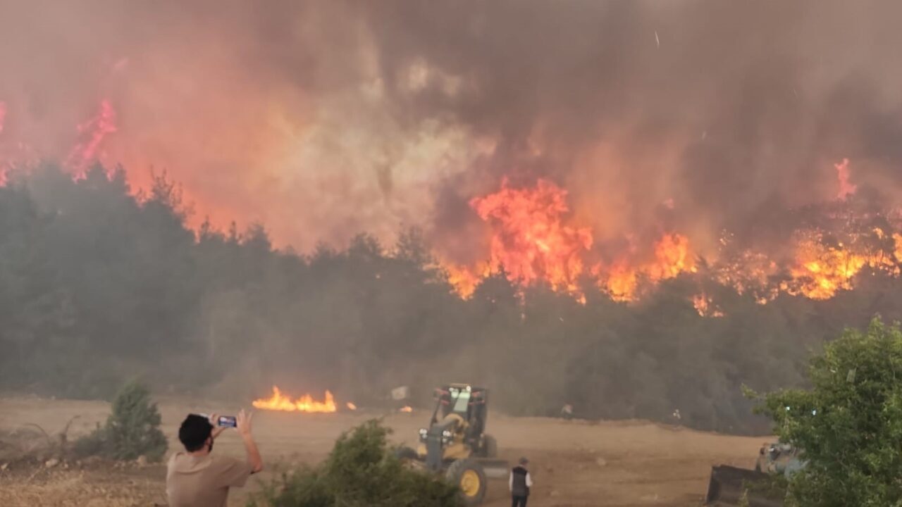 Bilecik’te 4 gün önce başlayan orman yangını bugün öğleden sonra