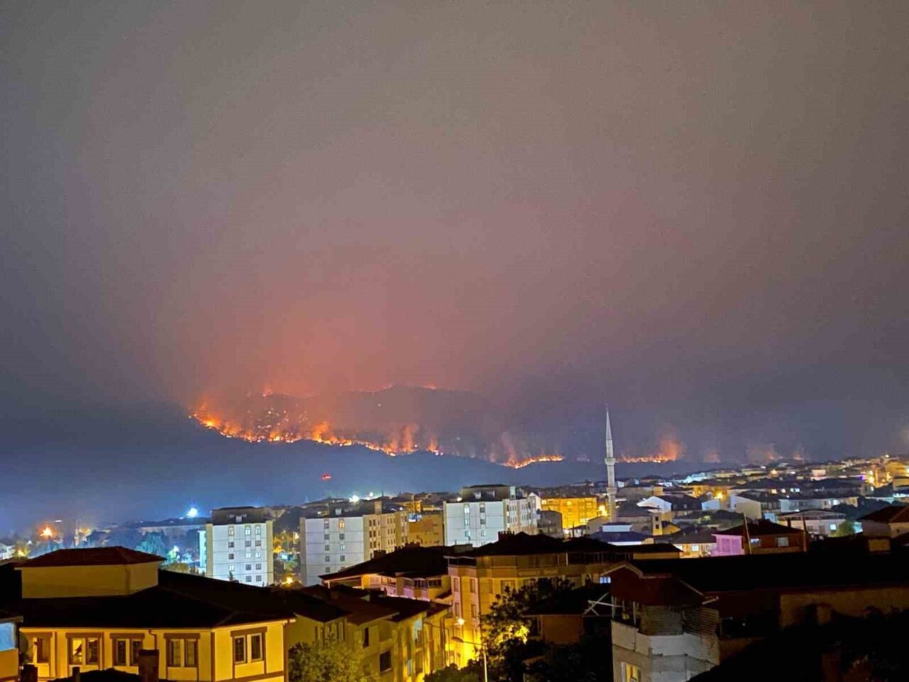 Sakarya’da çıkan ve Bilecik’e sıçrayan orman yangınında ilde boşaltılan köy