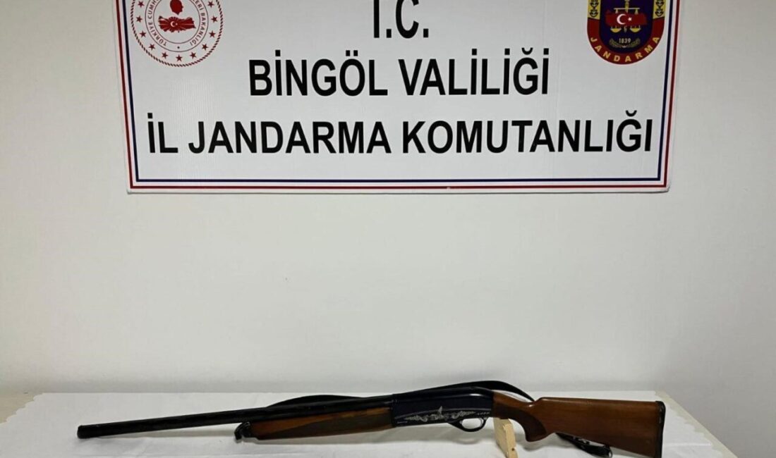 Bingöl’de jandarma ekipleri tarafından yapılan çalışmada, 4 adet ruhsatsız silah