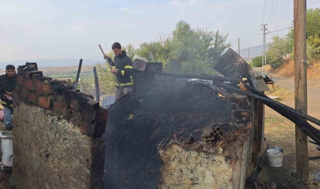 Bingöl’ün Genç ilçesinde çıkan odunluk yangını, eve sıçramadan ekipler tarafından