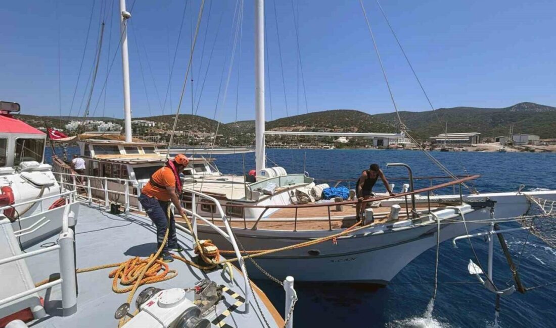 Muğla’nın Bodrum ilçesinde içerisinde 6 kişi bulunan ve su almaya