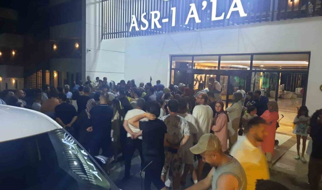 Muğla’nın Bodrum ilçesine bağlı Akyarlar Mahallesi’nde bir otelde konaklayan yerli