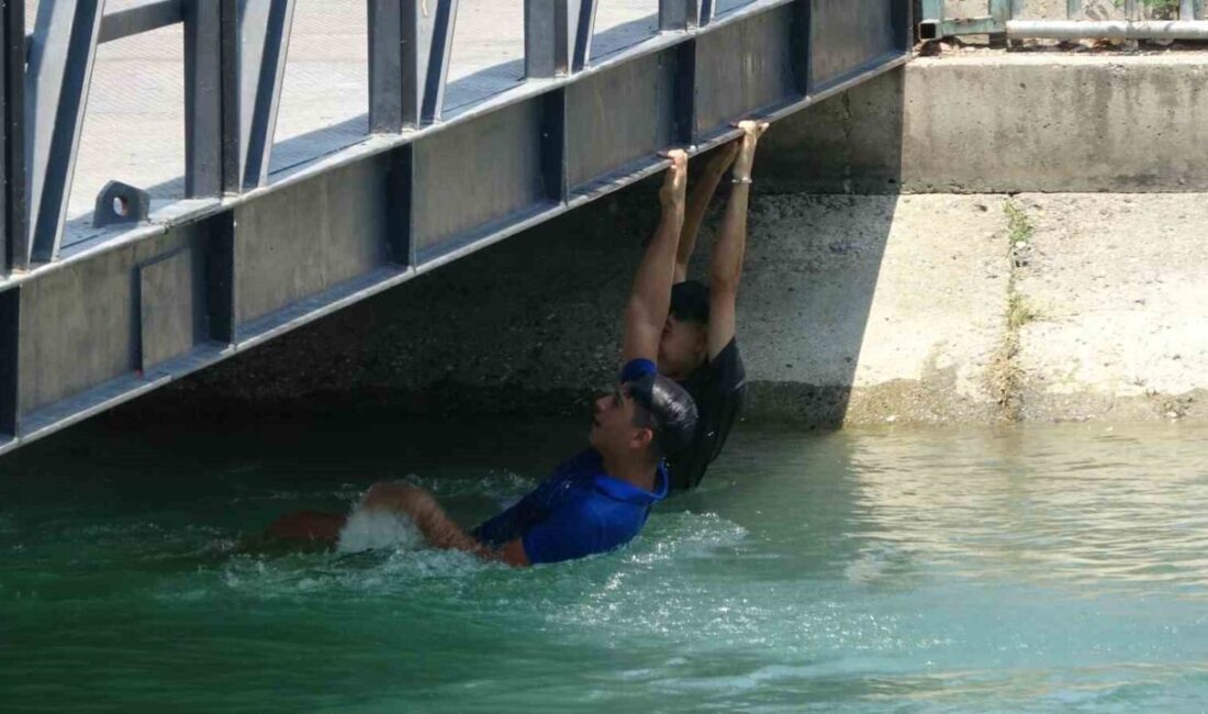 Adana’da serinlemek için sulama kanalına giren bir çocuk boğulma tehlikesi