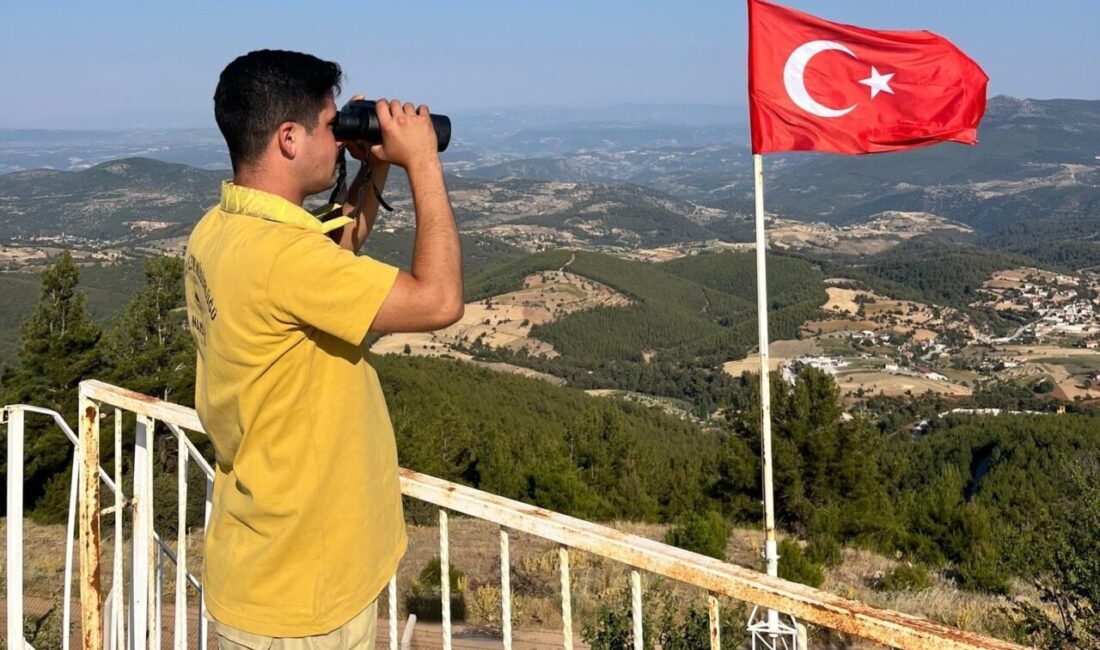 Aydın’ın Bozdoğan ilçesinde yangınlara karşı ormanlarda keşif ve gözetleme faaliyetleri