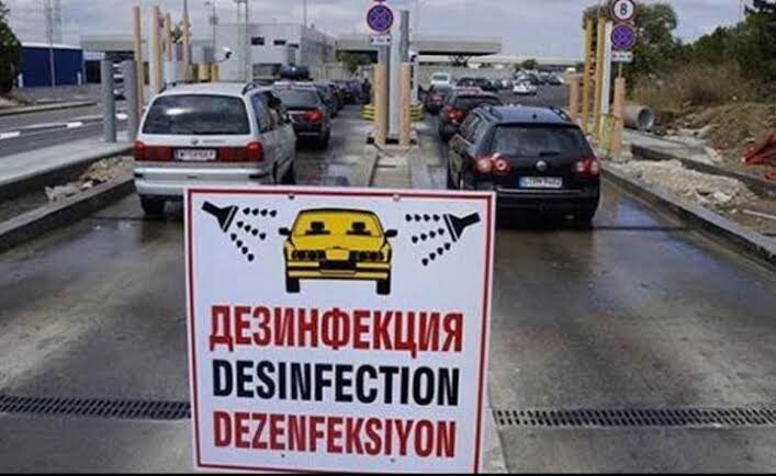 Türkiye’nin Bulgaristan’a açılan sınır kapılarında araçlara uygulanan dezenfekte ücreti, yoğunluk