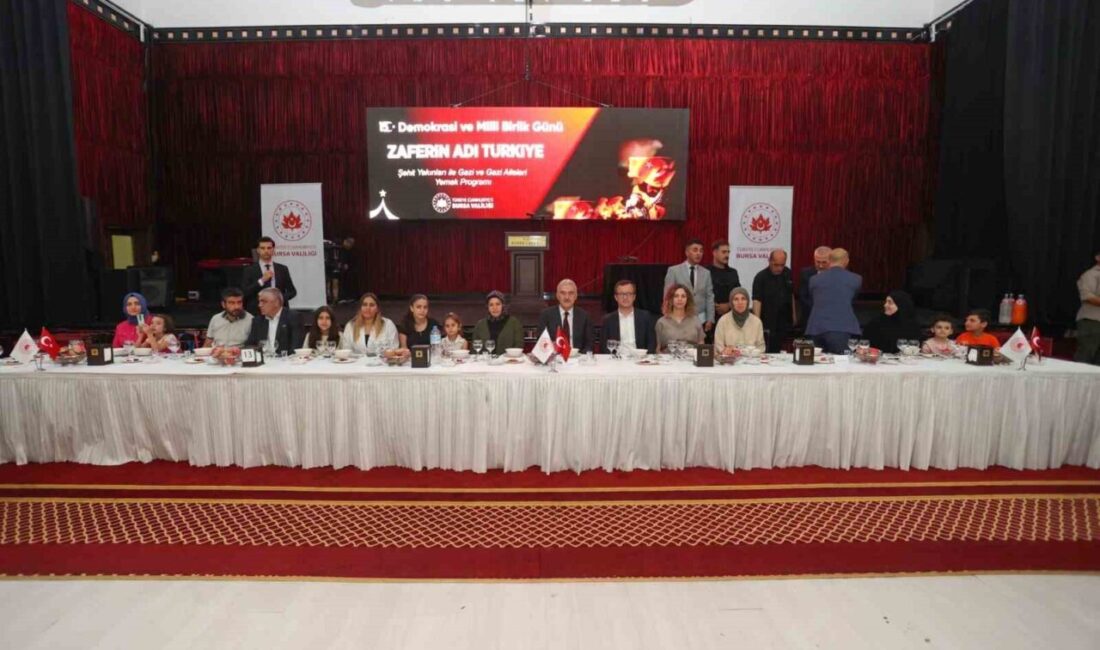 Bursa Valiliği, 15 Temmuz’un 9. yıl dönümünde şehit yakınları ve