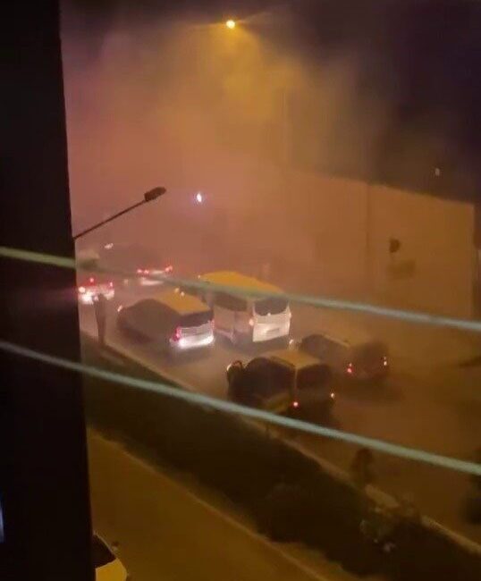 Bursa’da asker uğurlama konvoyunda silahla havaya ateş açan şahıslar kameraya