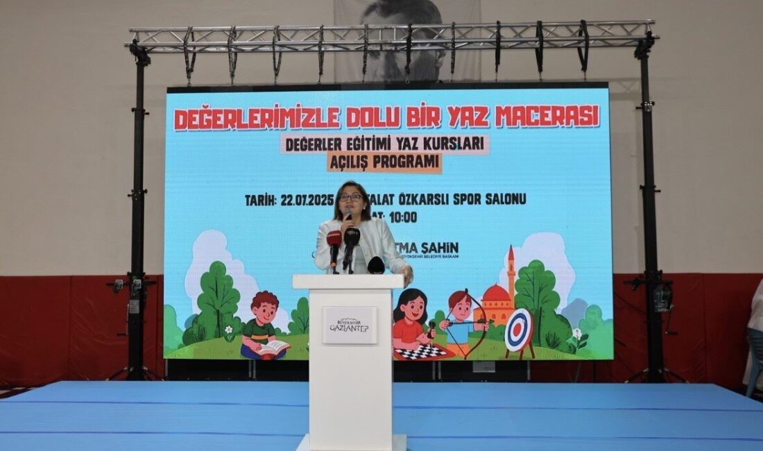 Gaziantep Büyükşehir Belediyesi tarafından çocukların yaz tatilini verimli geçirmesi, sosyal