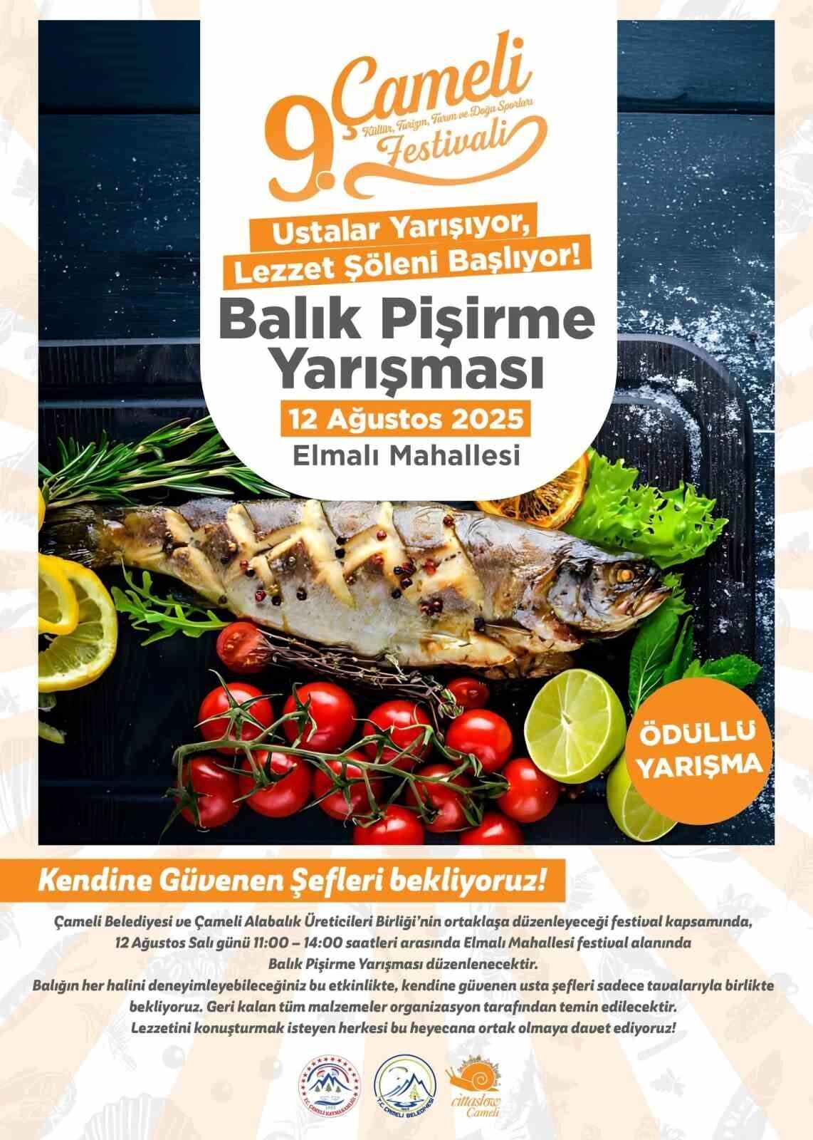 Çameli Belediyesi tarafından 11-17 Ağustos tarihleri arasında düzenlenecek olan 9.