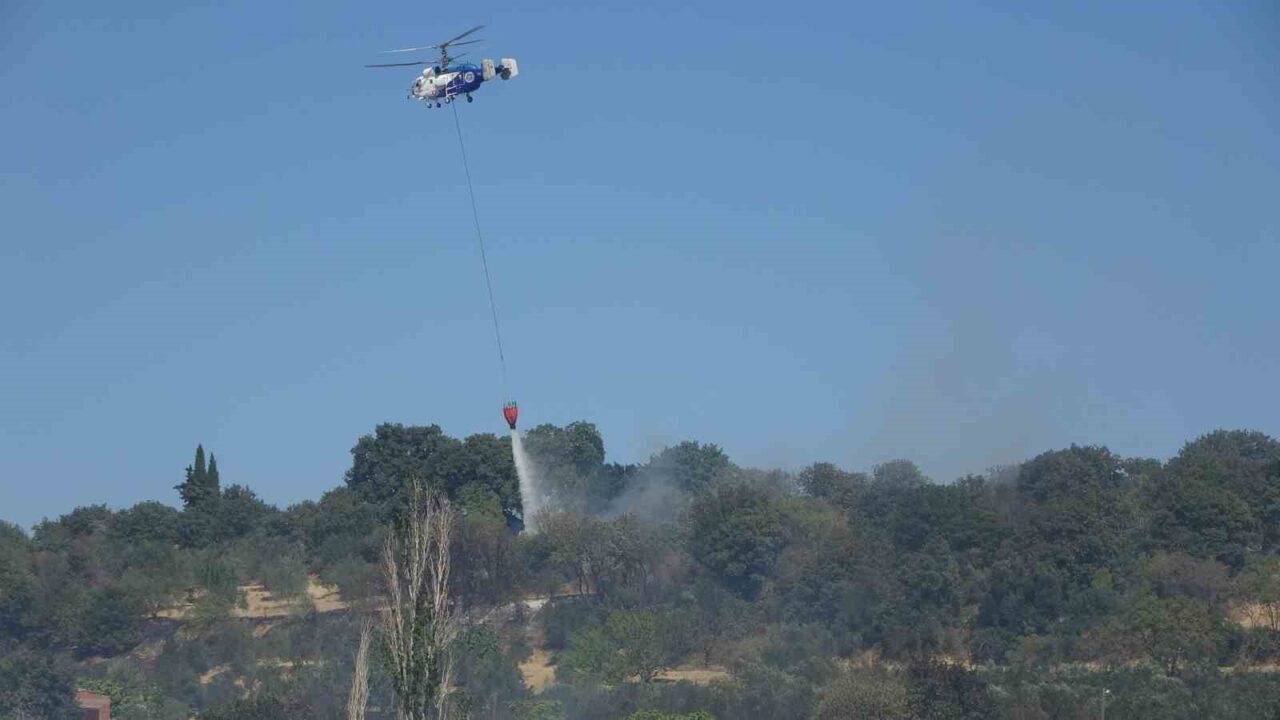 Çanakkale merkeze bağlı Erenköy’de yerleşim yerlerine yakın bahçe ve tarım