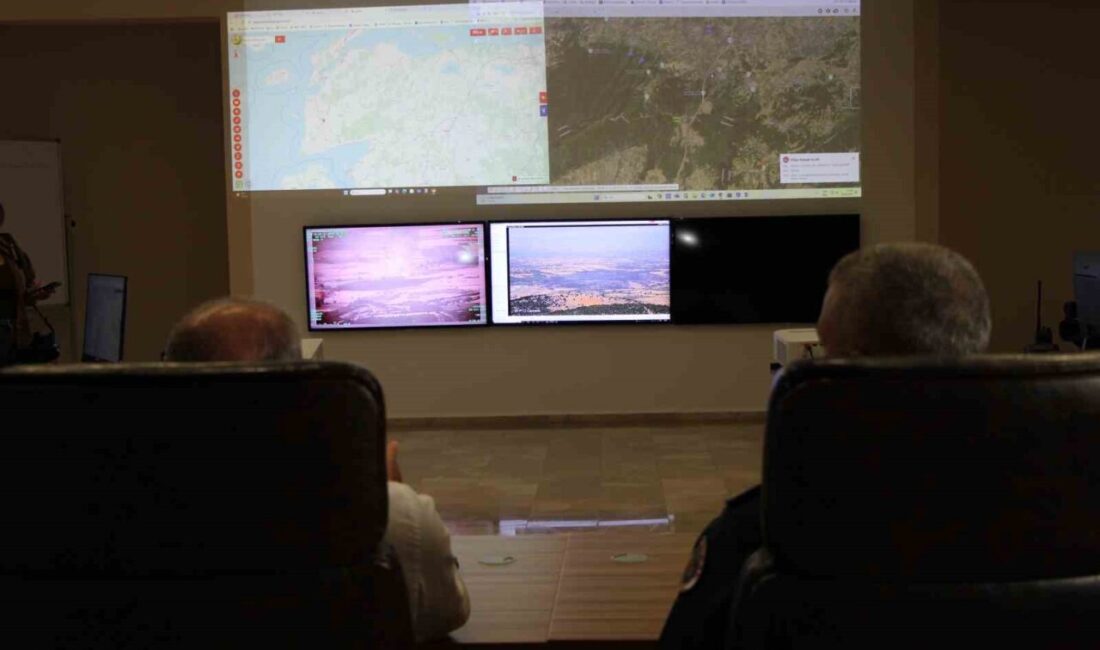 Çanakkale Orman Bölge Müdürlüğü Yangın Harekat Koordinasyon Merkezi’nde modern teknoloji